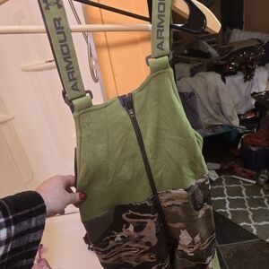 Under Armour Green and Brown Fleece Overalls